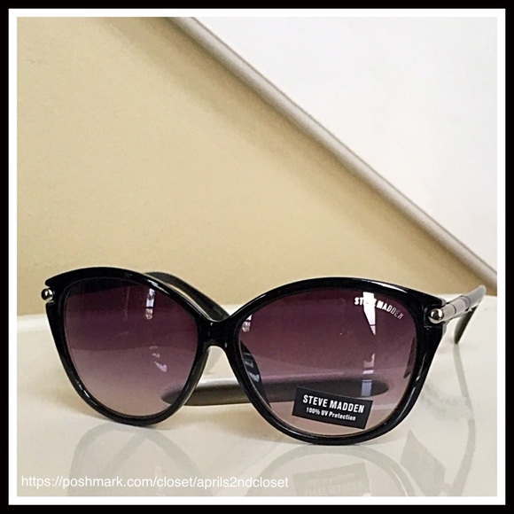 STEVE MADDEN BLACK SUNNIES SUNGLASSES - Picture 2 of 7